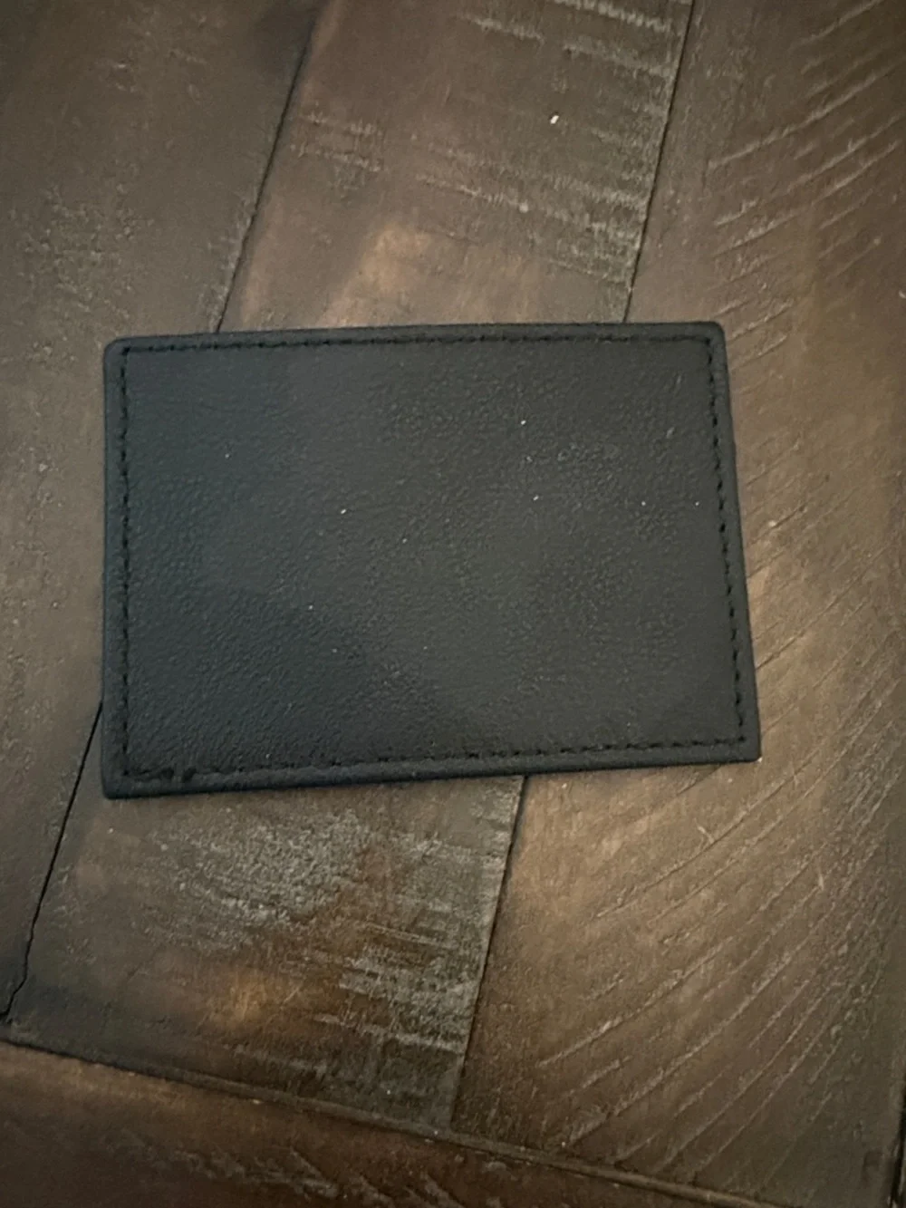 Juicy Couture Black Card Holder with Gold Script Lining